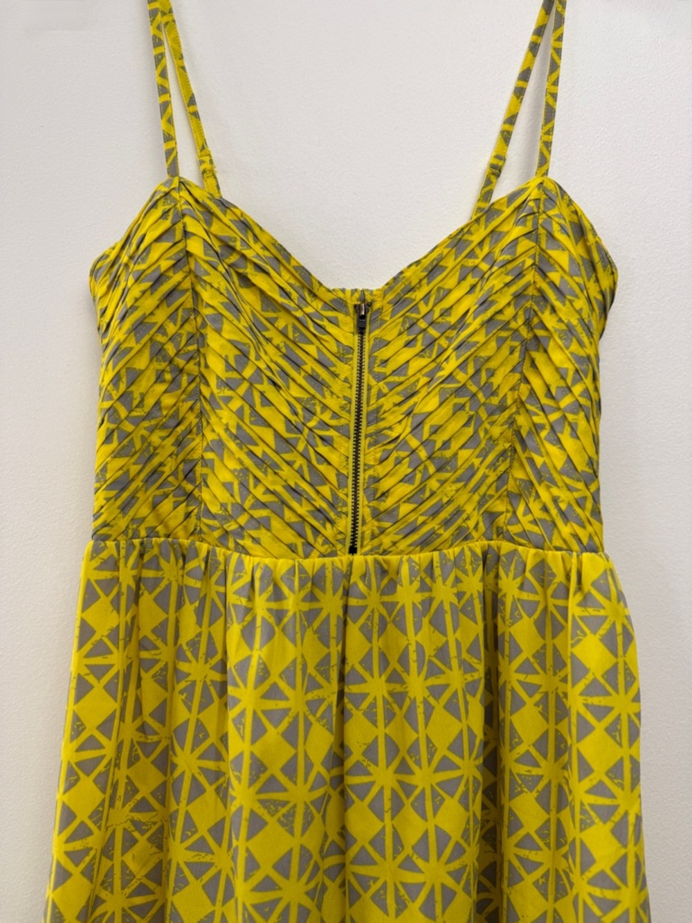 Roxy Yellow Geometric Mini Dress - Picture 3 of 15